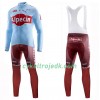 Cykeltøj Langærmet + Bib Cykelbukser 2019 Team Katusha Alpecin N001